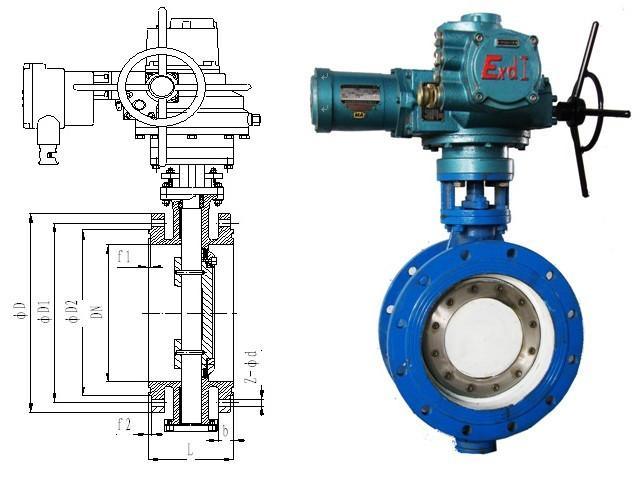 WSD94F瓦斯专用蝶阀，防爆电动瓦斯蝶阀